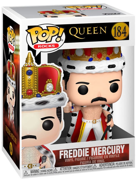 Funko POP #184 Rocks Queen Freddie Mercury King Figure